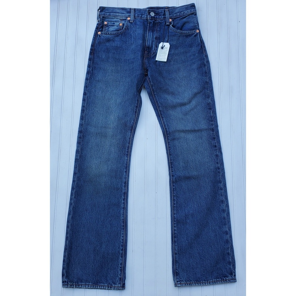 Levi Premium 517 Bootcut Jeans Mens 30x32 Dark Wash Indigo 100% Cotton Denim